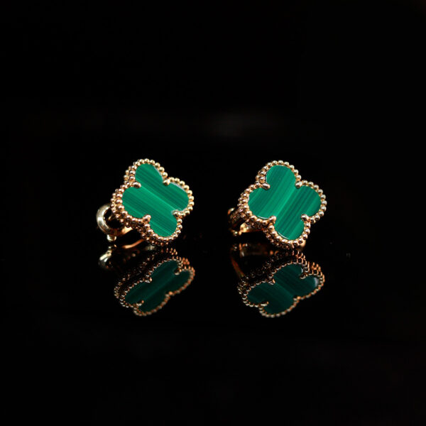 ARETES ALHAMBRA MALAQUITA