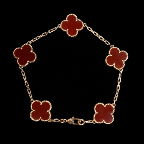 PULSERA TREBOL ROJO